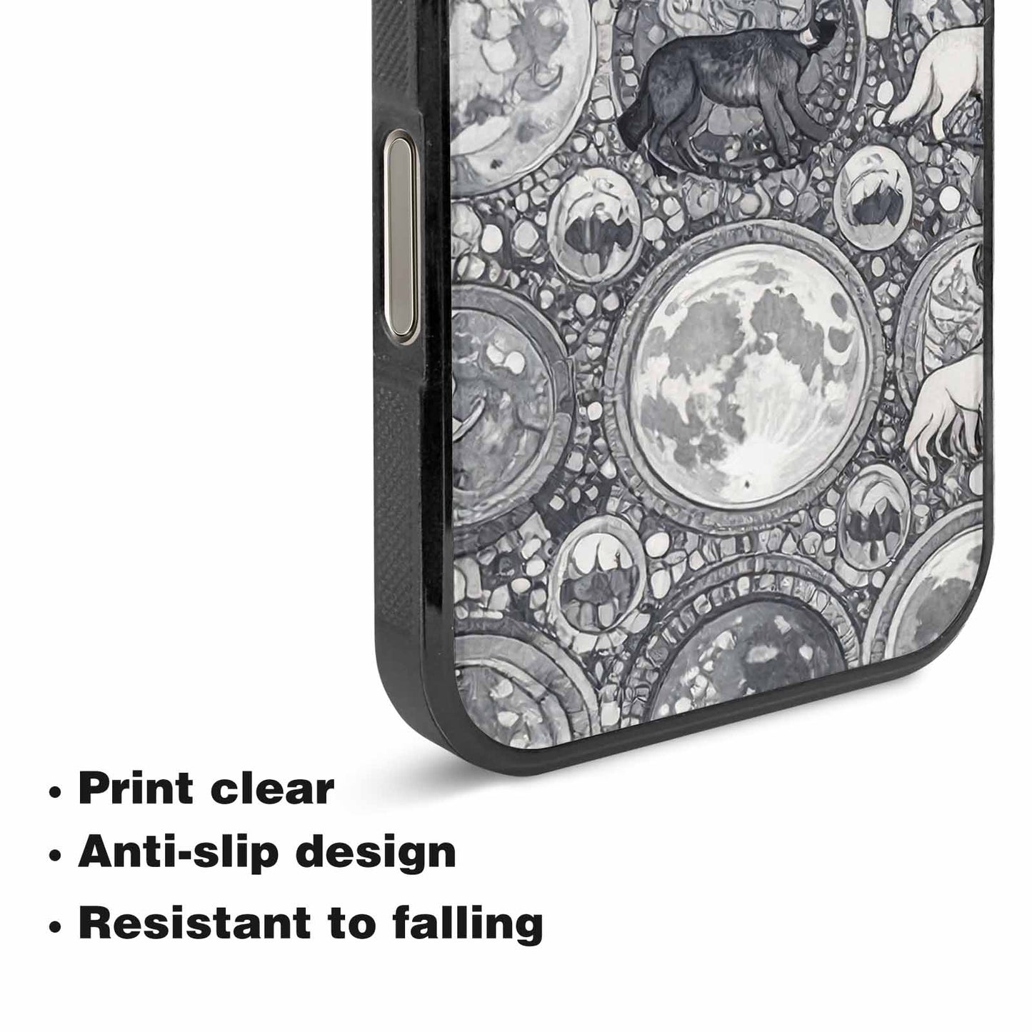 iPhone 16 Pro Max Case — Wolves Everywhere Collage Overlap Small Wolf, Custom Art Phone Cover