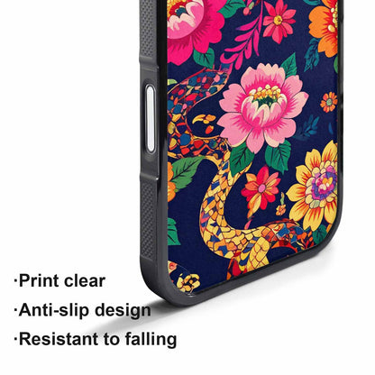 iPhone 17 Air Case — Floral Snake Print Floral, Customized Protective Case