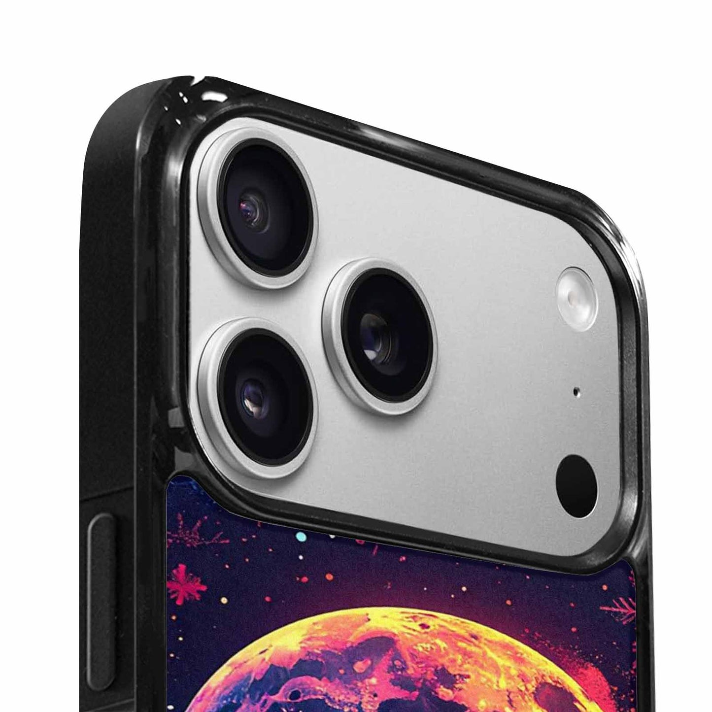iPhone 17 Pro Max Case — Neon Winter Moon Cartoon Cute, Customized Protective Case