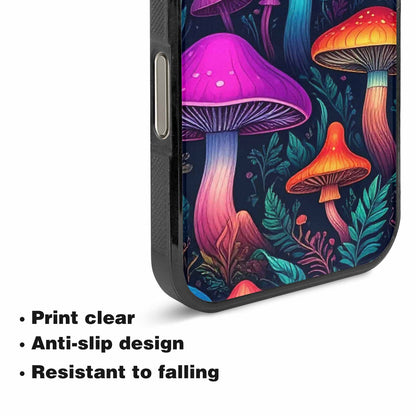 iPhone 16 Pro Case — Mushroom Psychedelic Art Seamless Pattern Vibrant, Unique Phone Case Design
