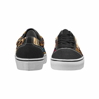 WOMEN'S Skulls Lace-Up Canvas Cottagecore Sneakers