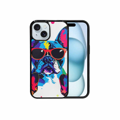 iPhone 15 Case — French Bulldog Pop Art Pattern, Personalized Phone Case