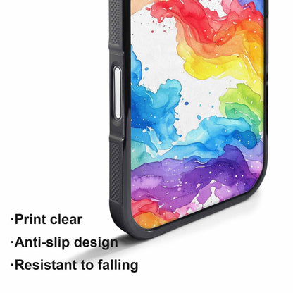 iPhone 17 Pro Max Case — Watercolor Splash Abstract Pattern, Watercolor Abstract, Customized Protective Case