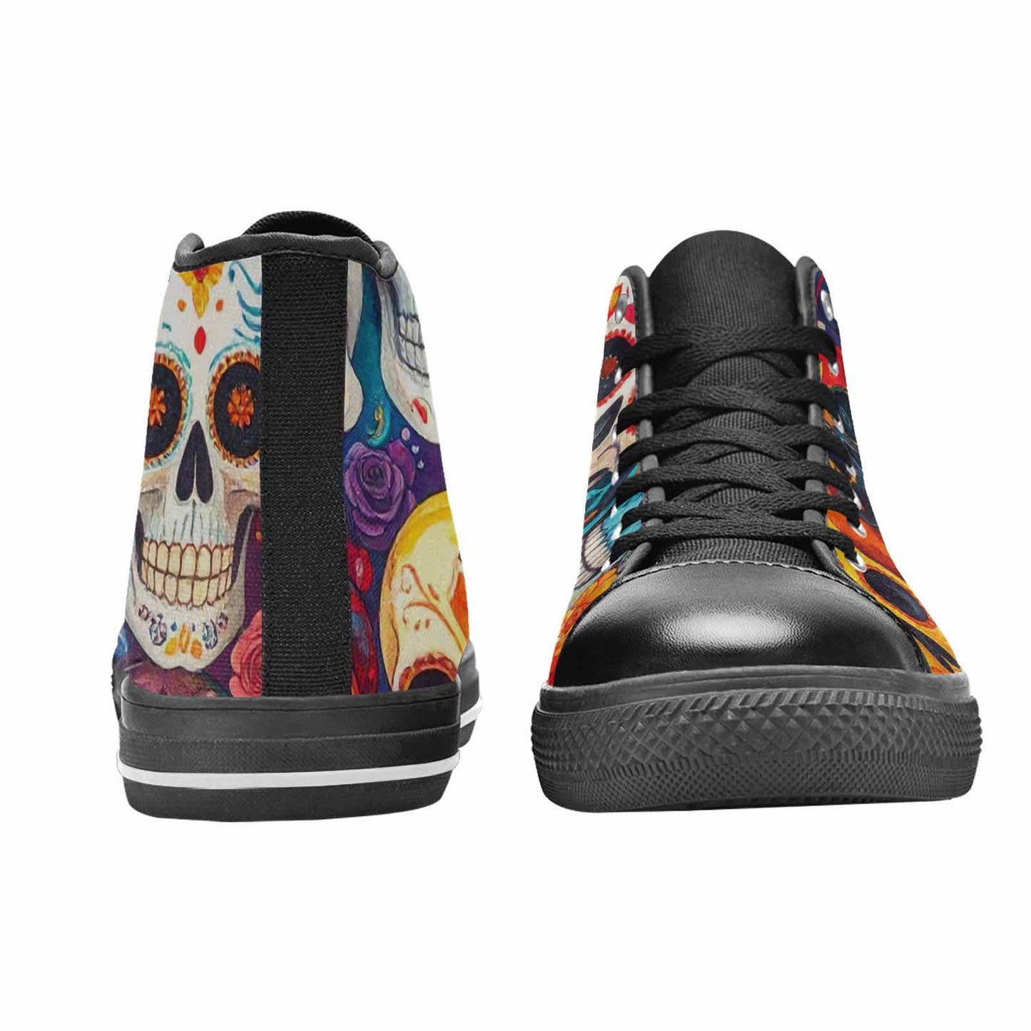 MEN'S Skull High Top Canvas Y2K Shoes