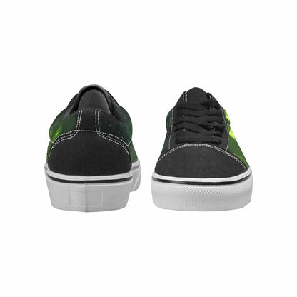 WOMEN'S Toxic Melting Skeleton Cats Lace-Up Canvas Surreal Shoes