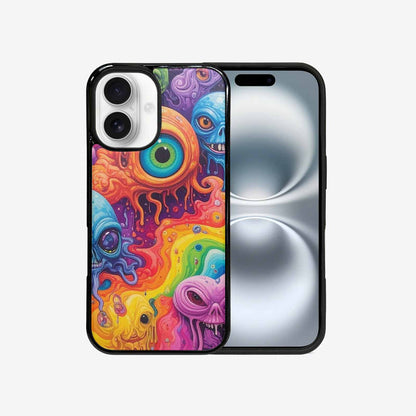 iPhone 16 Case — Aliens Tie Dyemelting Aliens P, Unique Phone Case Design