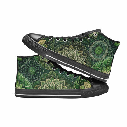 WOMEN'S Mandala High Top Canvas Grunge Shoes