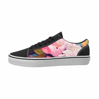 WOMEN'S Cherry Blossom Canvas Made To Order Cottagecore Custom Printed Shoes