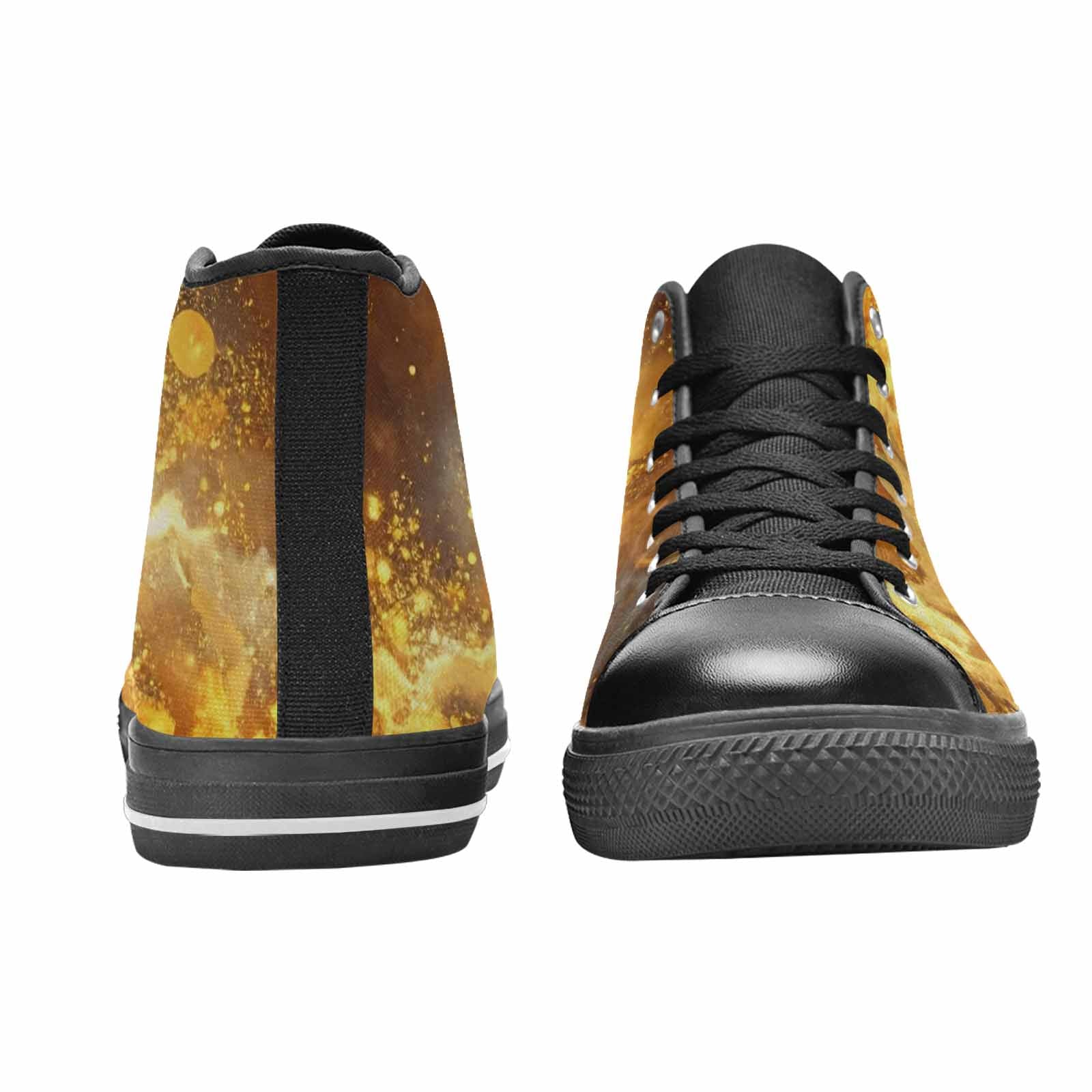 MEN'S Galaxy Art - High Top Canvas Dark Academia Custom Sneakers