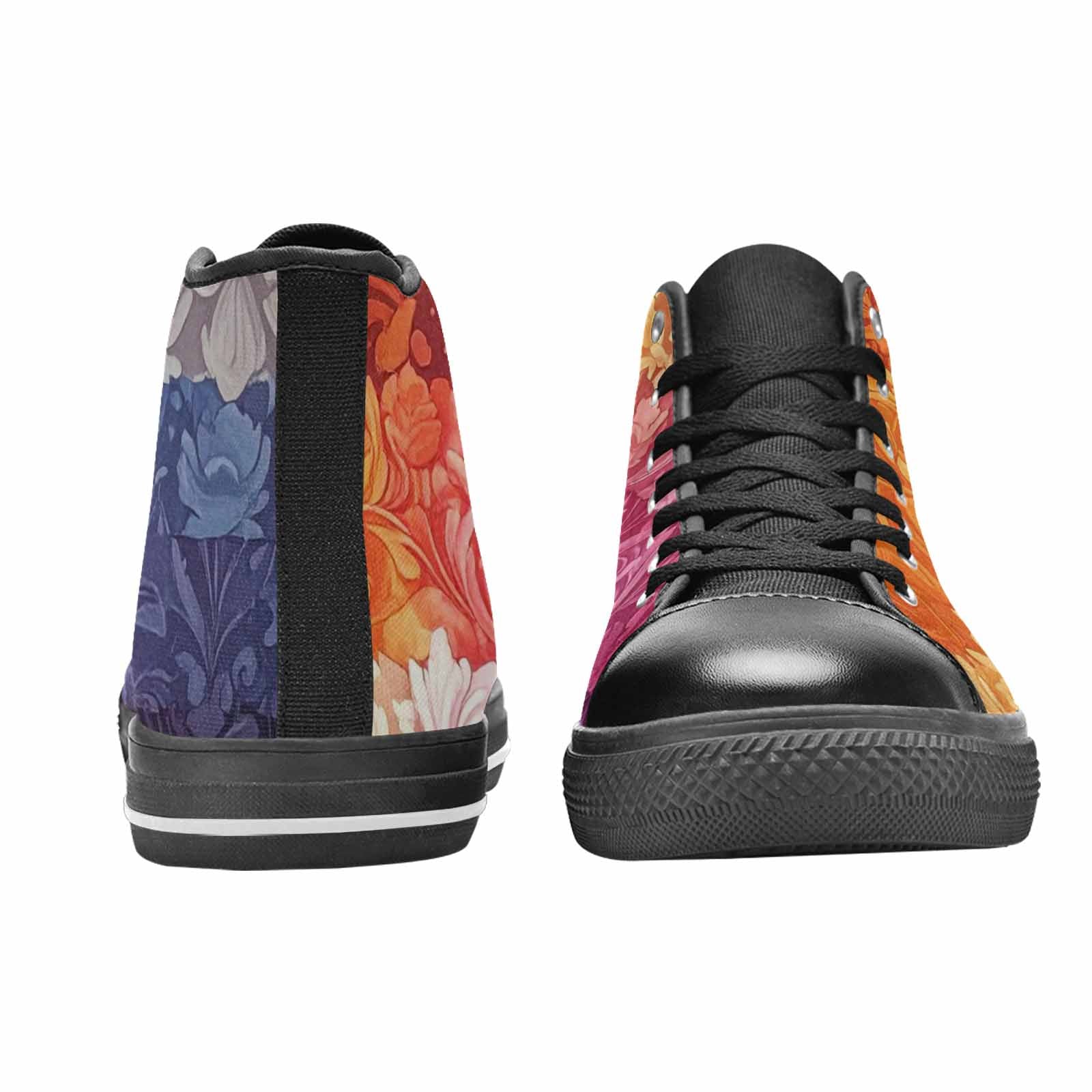 MEN'S Lesbian Flag Color High Top Canvas Dreamcore Custom Shoes