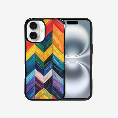 iPhone 16 Case — Progress Pride Flag Color Theme Small, Custom Printed Phone Case