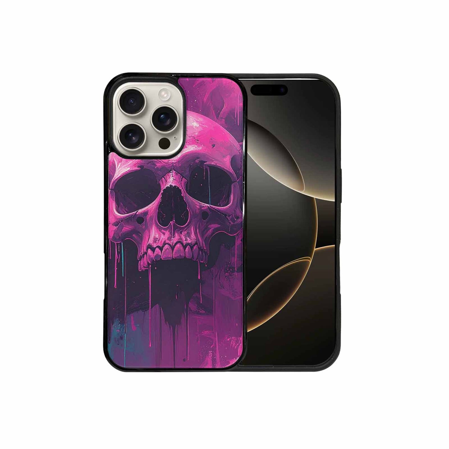 iPhone 16 Pro Max Case — 1000\'s Of Skulls Overlapping Each Other, Personalized Phone Case
