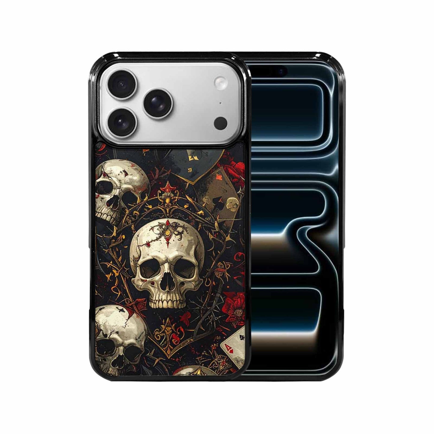 iPhone 17 Pro Max Case — Skull Dark Art Gothic Print Gothic, Customized Protective Case