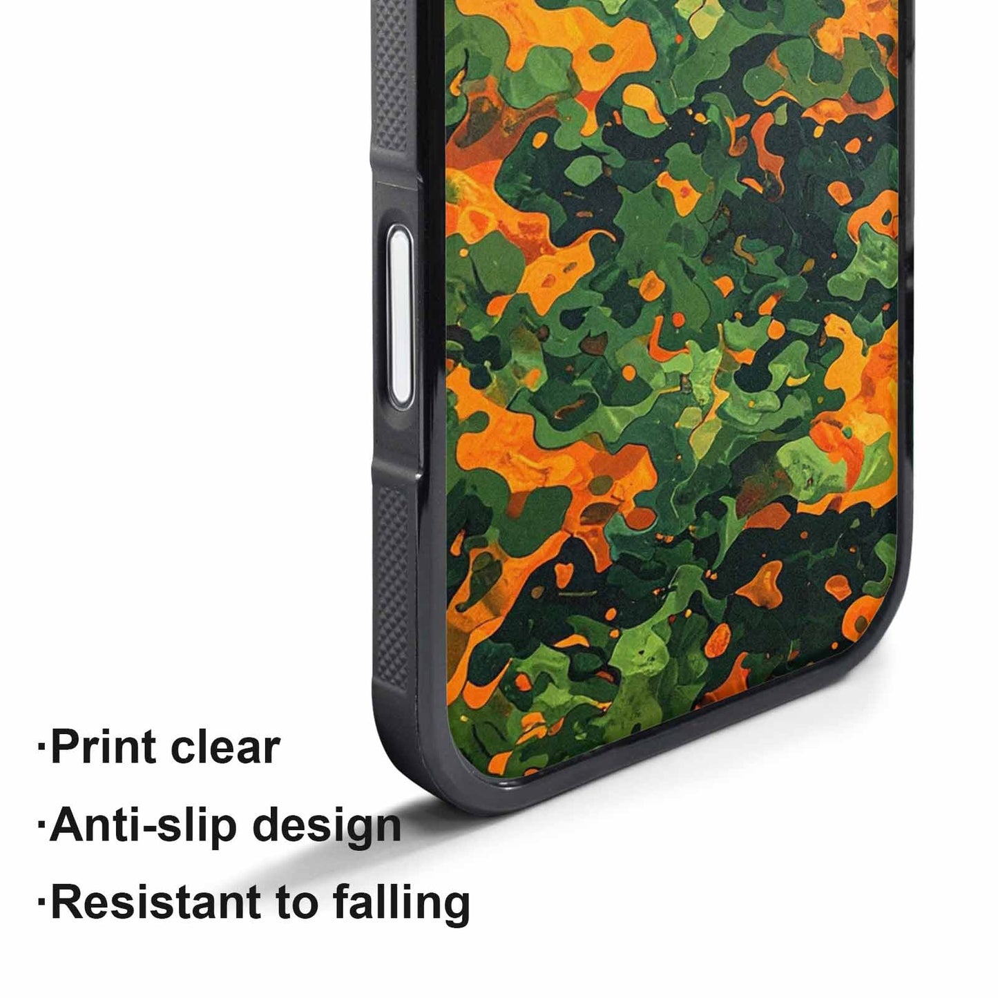 iPhone 17 Pro Max Case — Small Military Camouflage Blotch Camo, Custom Designed Case Cover