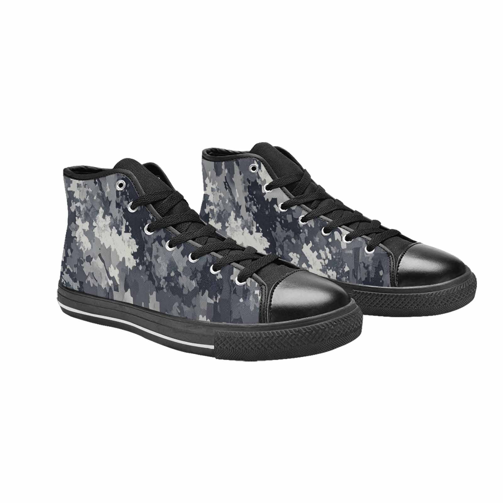 MEN'S Military Camouflage Blotch High Top Canvas Surreal Sneakers