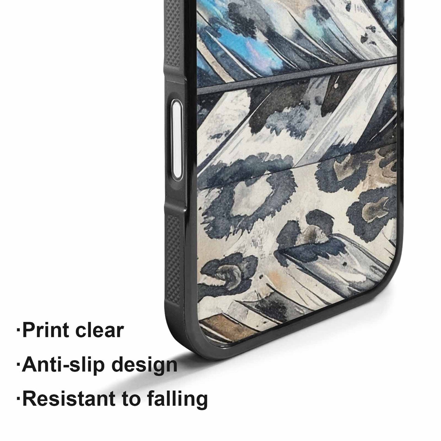iPhone 17 Case — Iridescent Leopard Print Animal Print, Original Design Phone Case