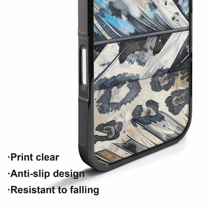 iPhone 17 Case — Iridescent Leopard Print Animal Print, Original Design Phone Case
