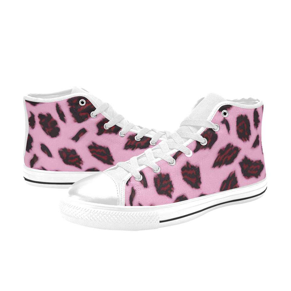 MEN'S Cc Animal Print Men’S High Top Canvas Vibrant Chaos Sneakers