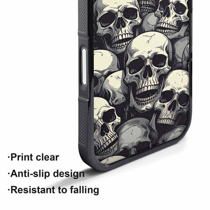 iPhone 17 Pro Max Case — Skull Dark Art Gothic Print Gothic, Custom Made Phone Cover