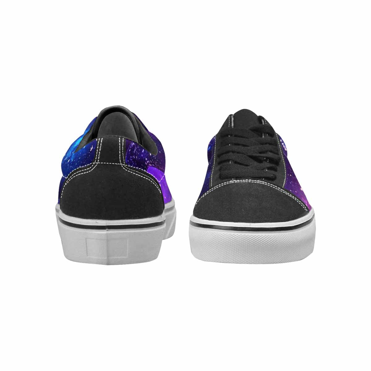 MEN'S Galaxy Snake Print Canvas Lace-Up Aesthetic Custom Shoes