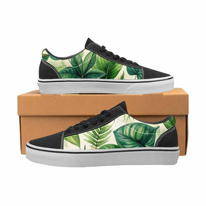 WOMEN'S Seven-Point Palmate Leaf Canvas Lace-Up Cottagecore Shoes
