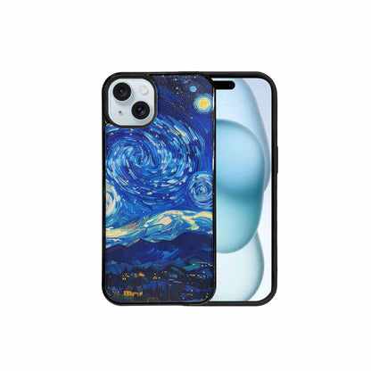 iPhone 15 Plus Case — Starry Night Van Gogh Paint Art, Custom Made Phone Cover