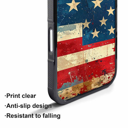 iPhone 17 Air Case — Small American Flag Stars And Galaxy, Custom Printed Phone Case