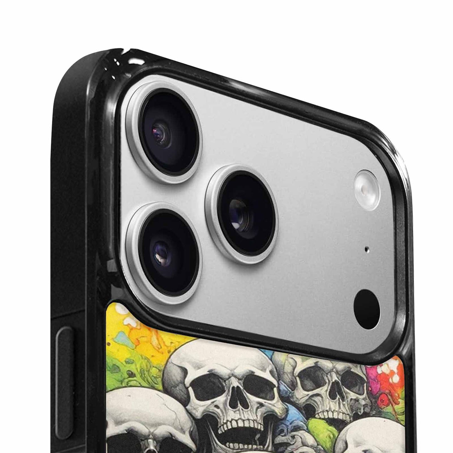 iPhone 17 Pro Max Case — Rainbow From Skull\'s Mouth Gothic Skulls, Customized Protective Case