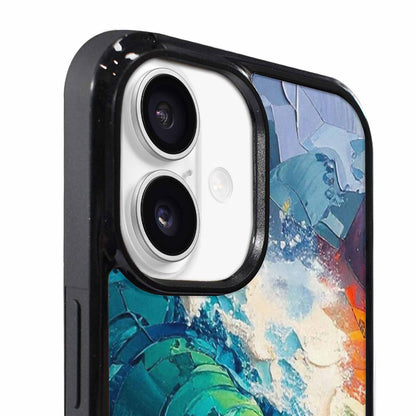 iPhone 17 Case — Wave Crest Splash Wave Watercolor Abstract, Custom Made Phone Cover