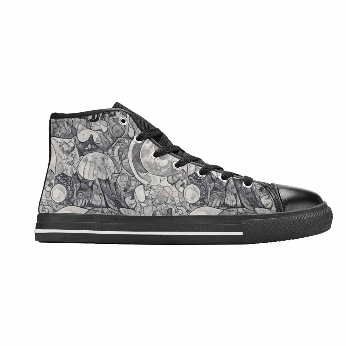 MEN'S Wolves Everywhere Collage High Top Canvas Dreamcore Sneakers
