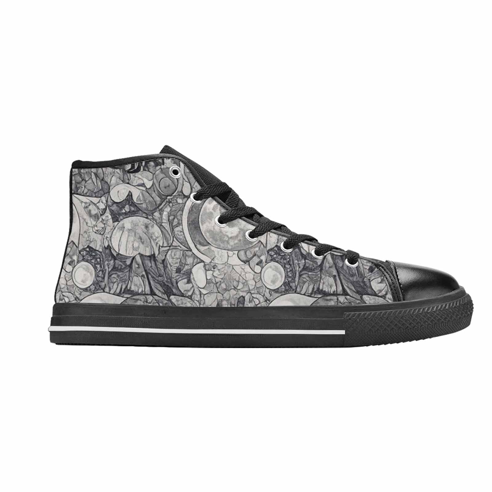 MEN'S Wolves Everywhere Collage High Top Canvas Dreamcore Sneakers