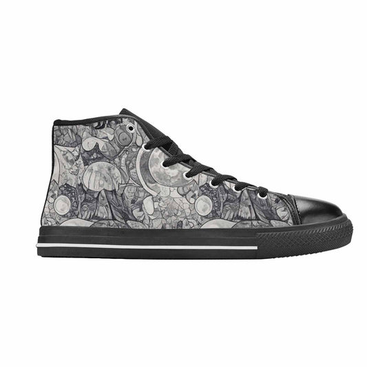 MEN'S Wolves Everywhere Collage High Top Canvas Dreamcore Sneakers