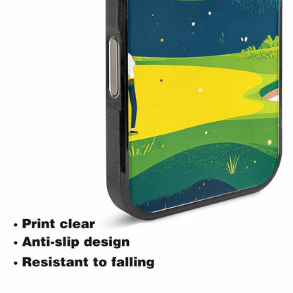 iPhone 15 Pro Max Case — Golf Cartoon Art Pattern, Custom Print Case Cover