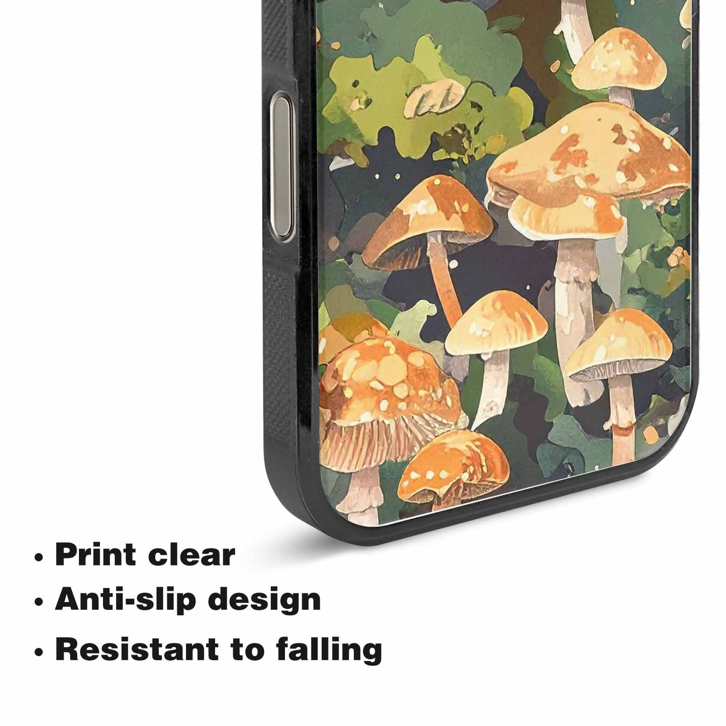 iPhone 15 Pro Max Case — Mushrooms Camomushrooms Patter 9y1, Custom Print Case Cover