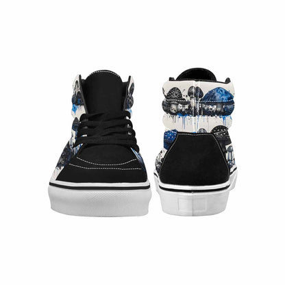 MEN'S Mushrooms (general) High Top Canvas Dark Academia Custom Sneakers