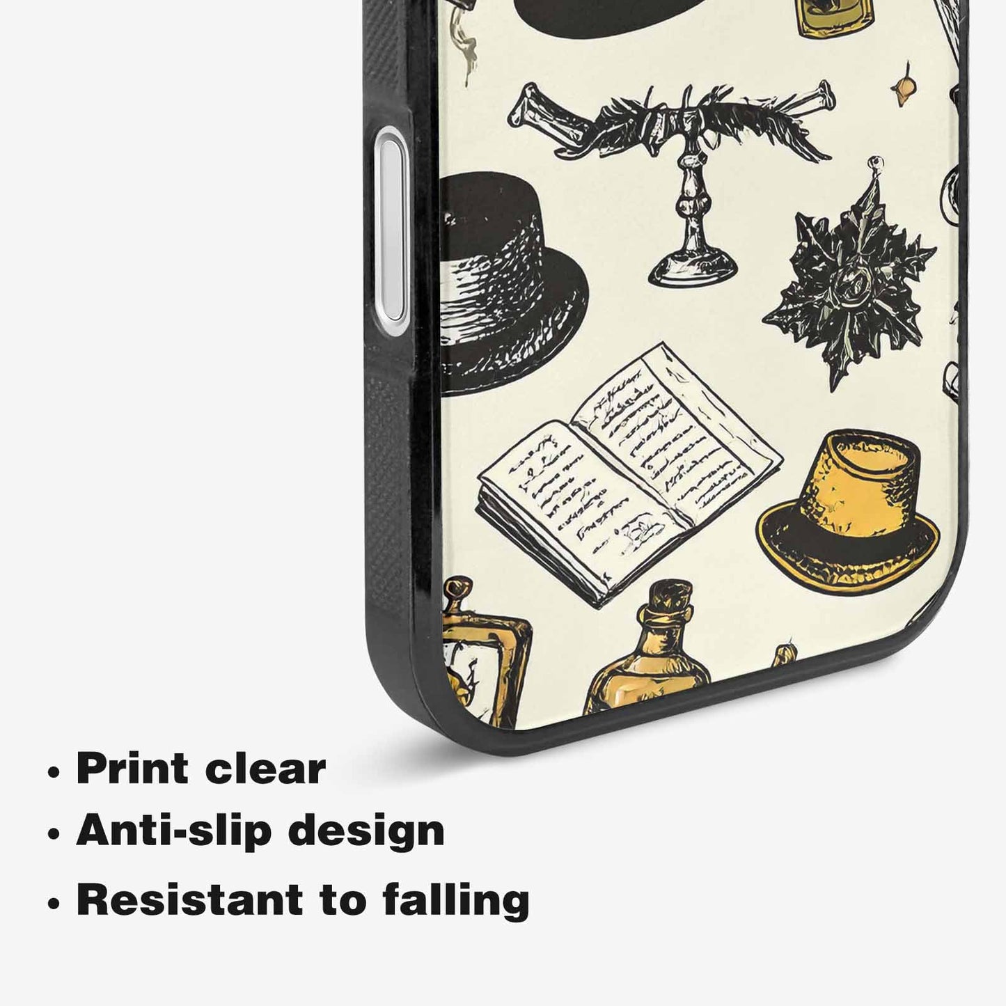 iPhone 16 Plus Case — Noir Spy Silhouette Pen Ink Noir, Custom Phone Case