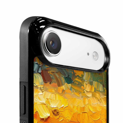 iPhone 17 Air Case — Impressionist Sunflower Brushstroke Pattern Hundreds Floral, Unique Phone Case Design