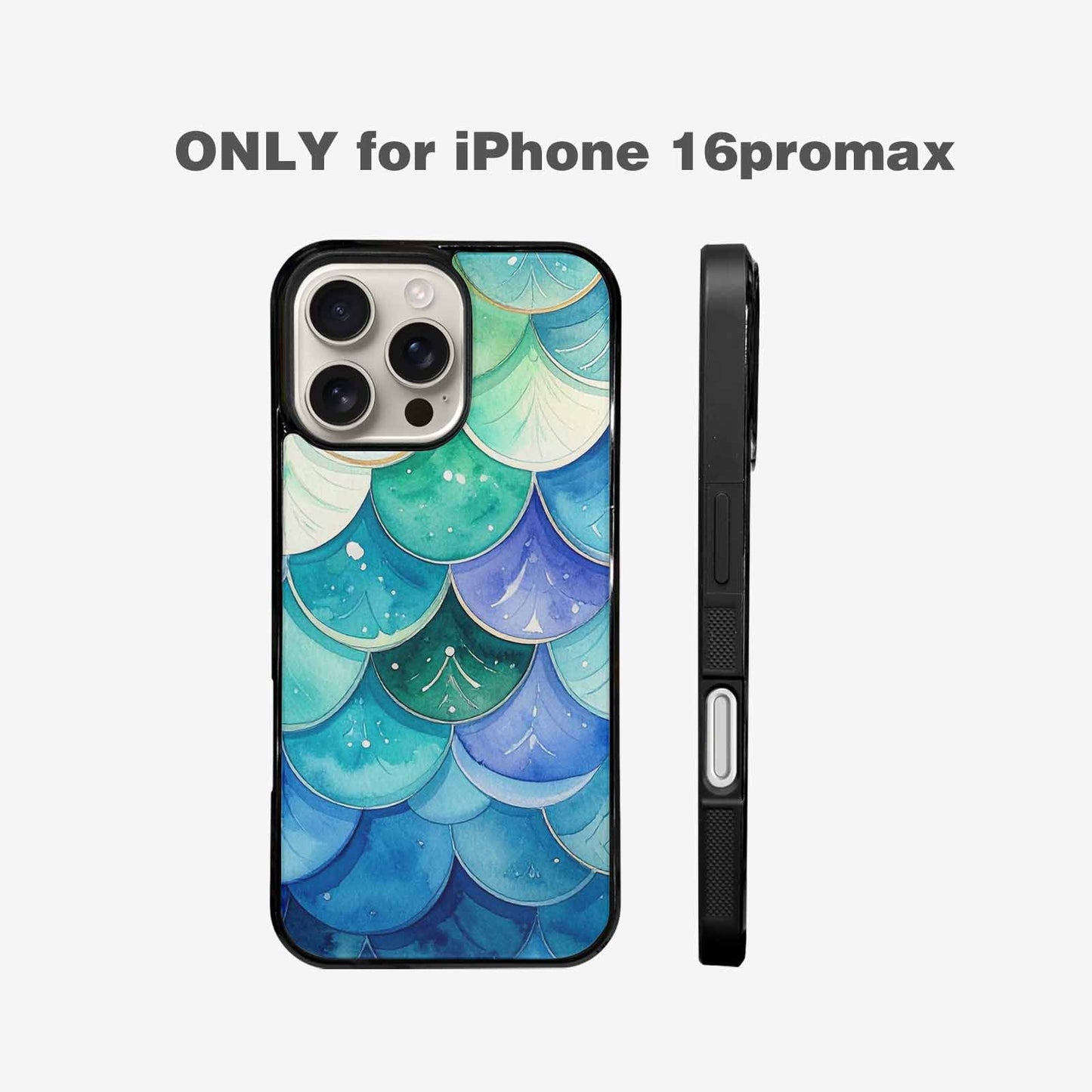 iPhone 16 Pro Max Case — Mermaid Scale, Custom Made Phone Cover