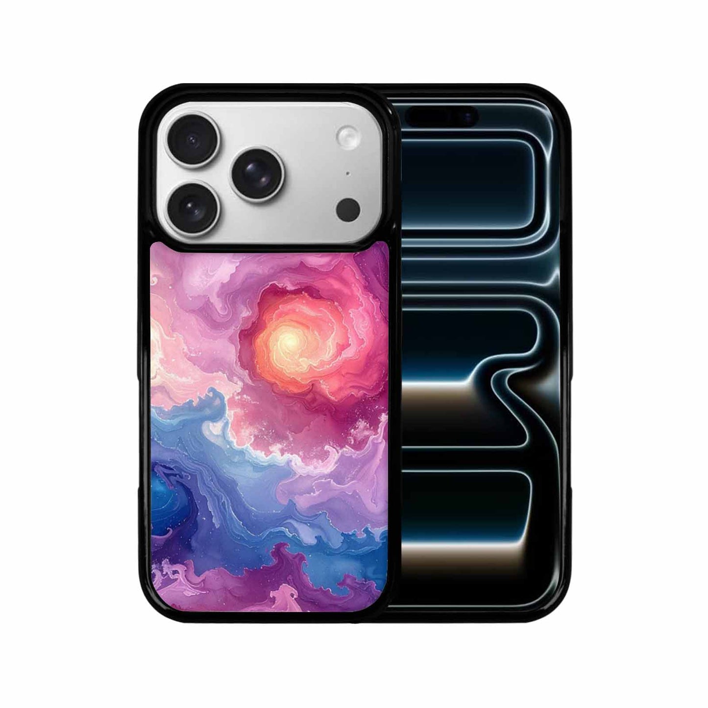iPhone 17 Pro Case — Seamless Repeating Pattern Of Overlapping Galaxy, Customized Protective Case