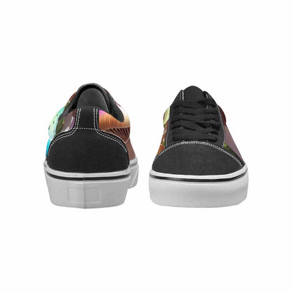 WOMEN'S Overlapping Endlessly No Empty Lace-Up Canvas Wallpaper Art Sneakers