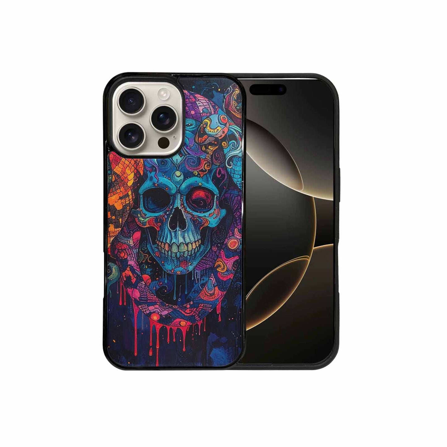 iPhone 16 Pro Max Case — Snakes And Skulls And Snakes Skulls, Personalized Phone Case