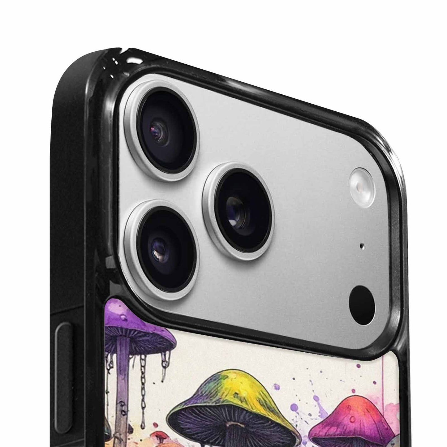 iPhone 17 Pro Max Case — Black &amp; Purple Ink Original Art, Custom Art Phone Cover