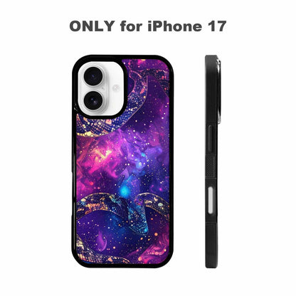 iPhone 17 Case — Galaxy Snake Print Galaxy Space, Custom Designed Case Cover