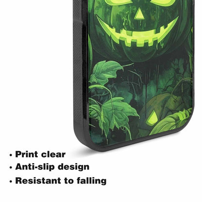 iPhone 15 Plus Case — Halloween Glowing Jackolantern, Custom Designed Case Cover