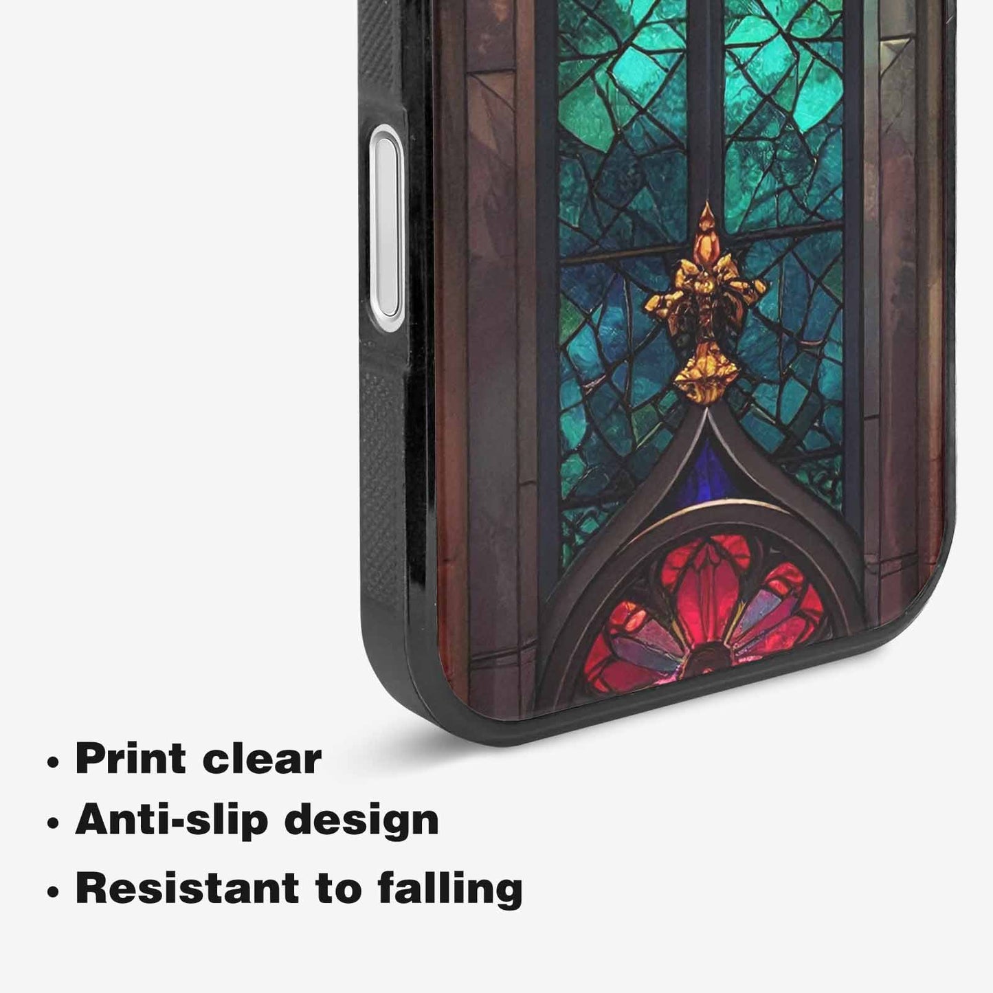 iPhone 16 Plus Case — Stained Glass Cathedral Custom, Custom Phone Case