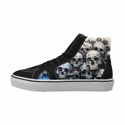 MEN'S Skull Roses High Top Canvas Dreamlike Custom Shoes