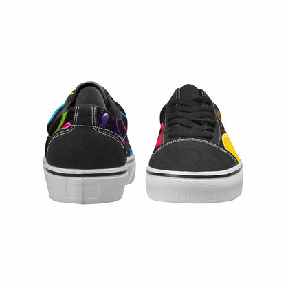 MEN'S Paint Splatter Canvas Lace-Up Vivid Custom Sneakers