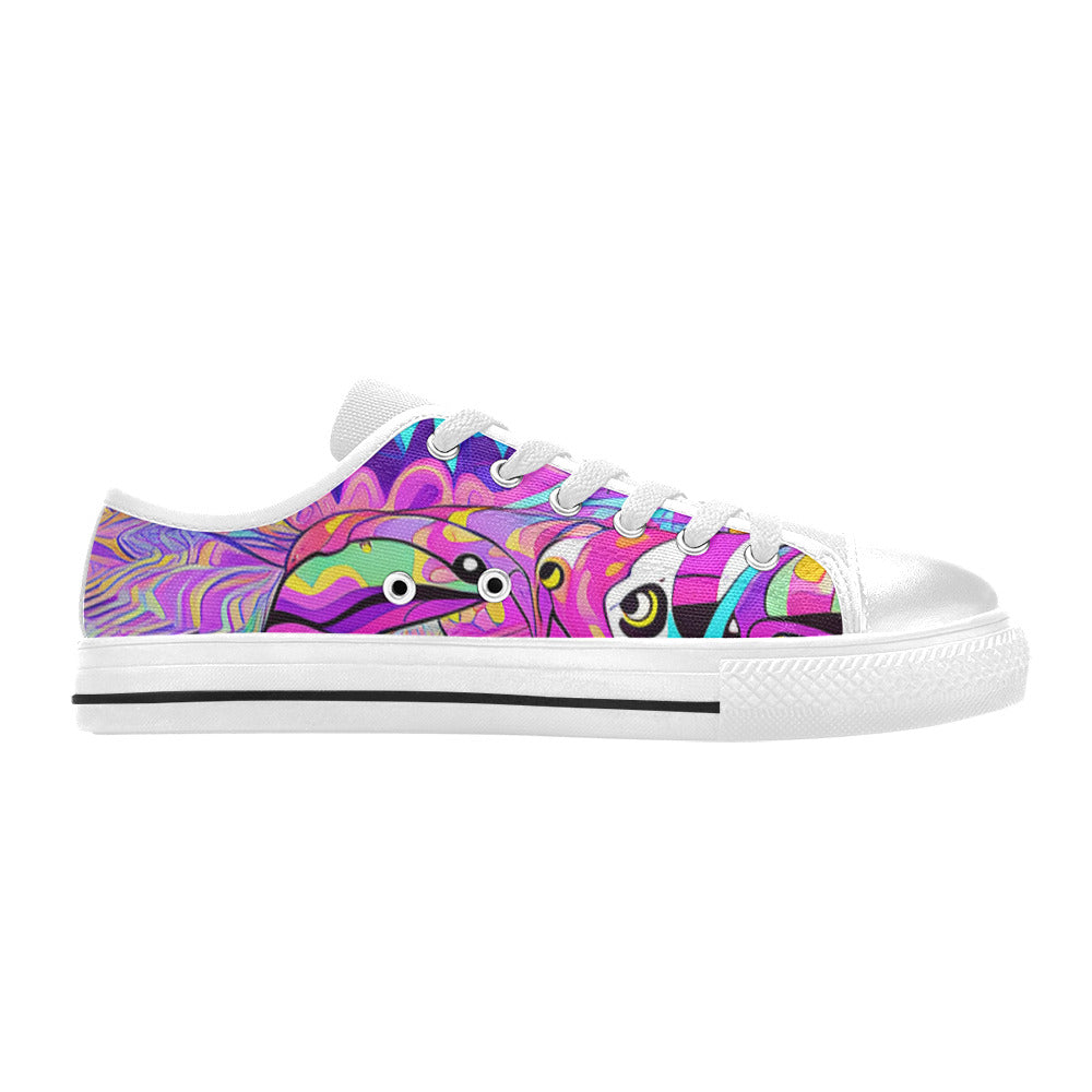 WOMEN'S Trip Art 2 Canvas Vivid Custom Sneakers