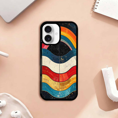 iPhone 17 Case — Retro Wave Scallop Stripe Small Retro, Custom Made Phone Cover