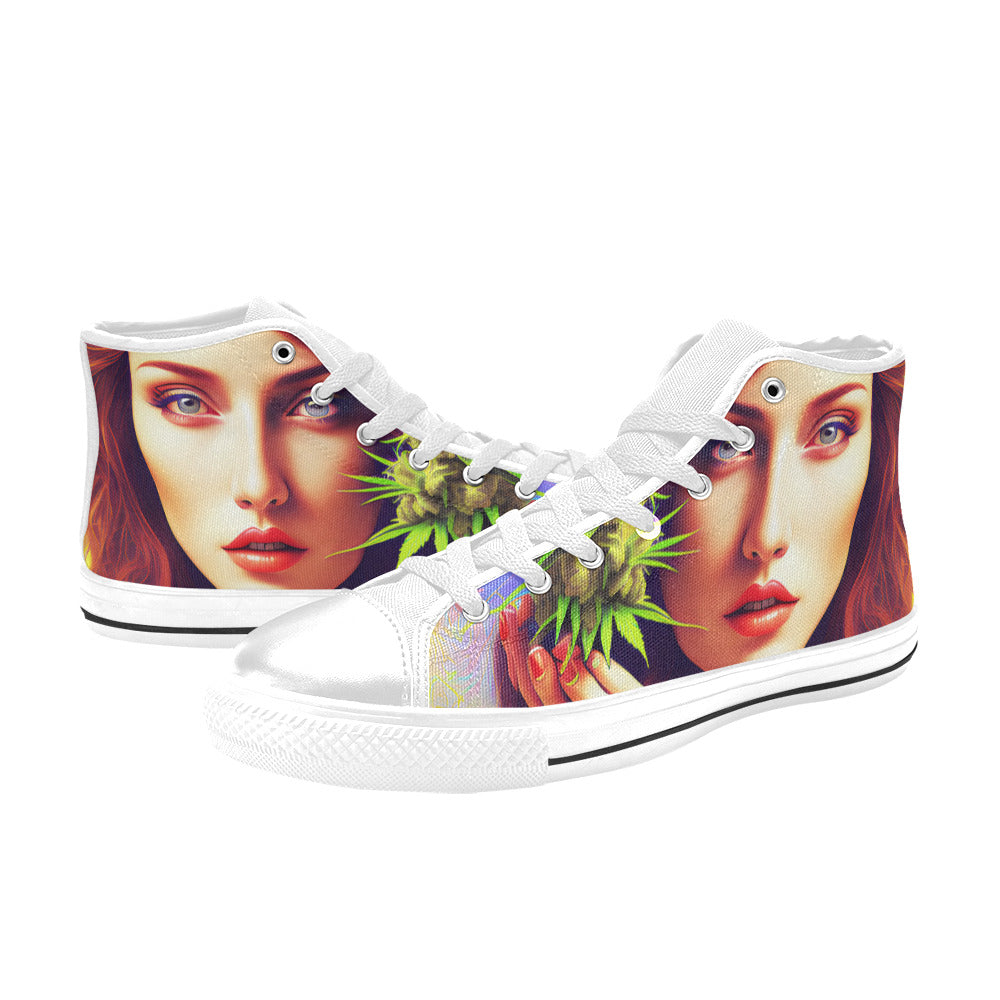 MEN'S 420 Woman Men’S High Top Canvas Neon Fantasy Shoes